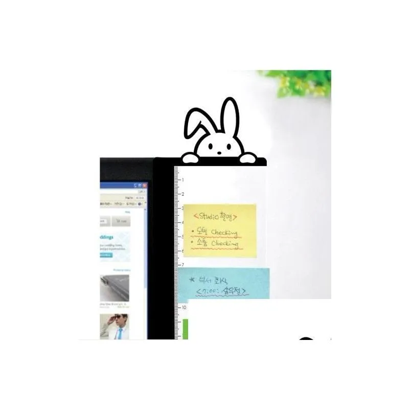  clear computer monitor note board stickers memorandum notes stickers creative office desk stationery supplies memo pads board