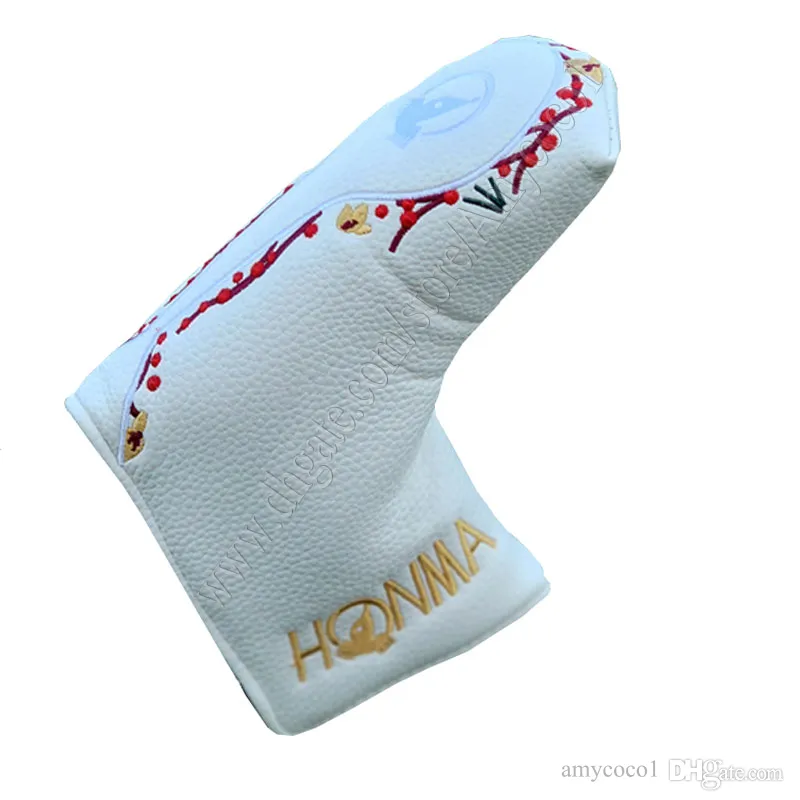 wholesale Golf Headcover High Quality HONMA Golf Putter HeadCover Black Clubs Putter Head Cover Compatible with all Golf Clubs 