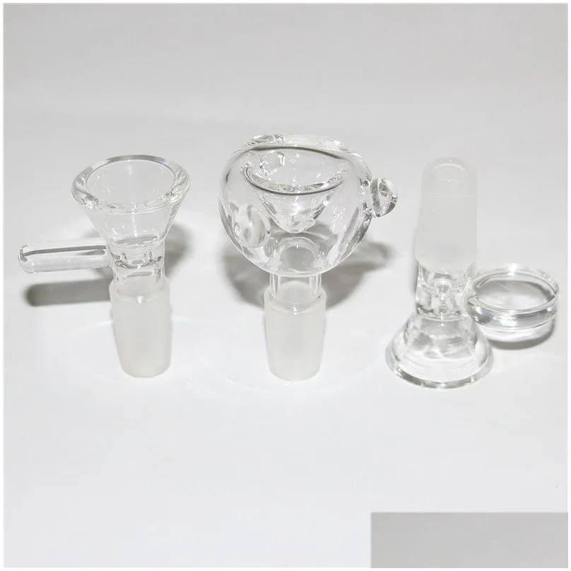 glass smoking bowl herb slide bowls 10mm 14mm 18mm for bongs reclaim ash catcher
