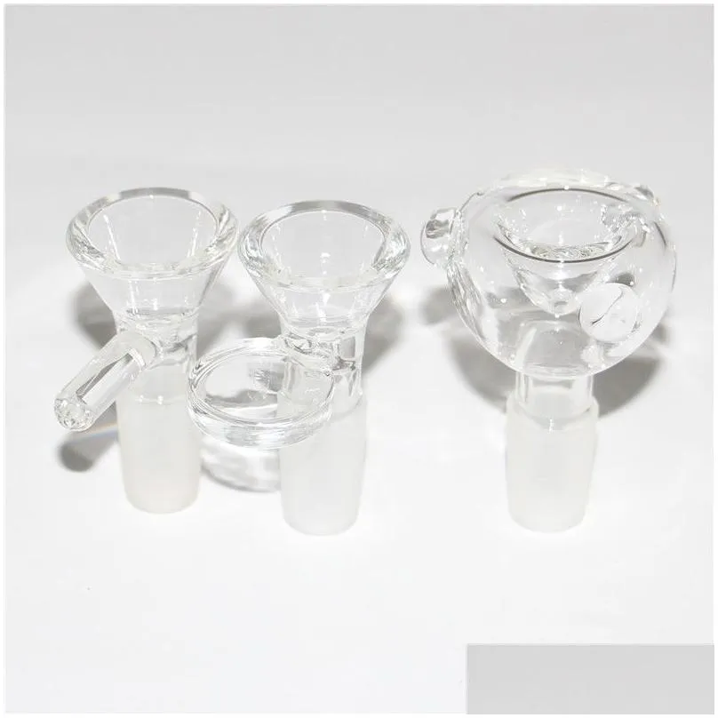 glass smoking bowl herb slide bowls 10mm 14mm 18mm for bongs reclaim ash catcher