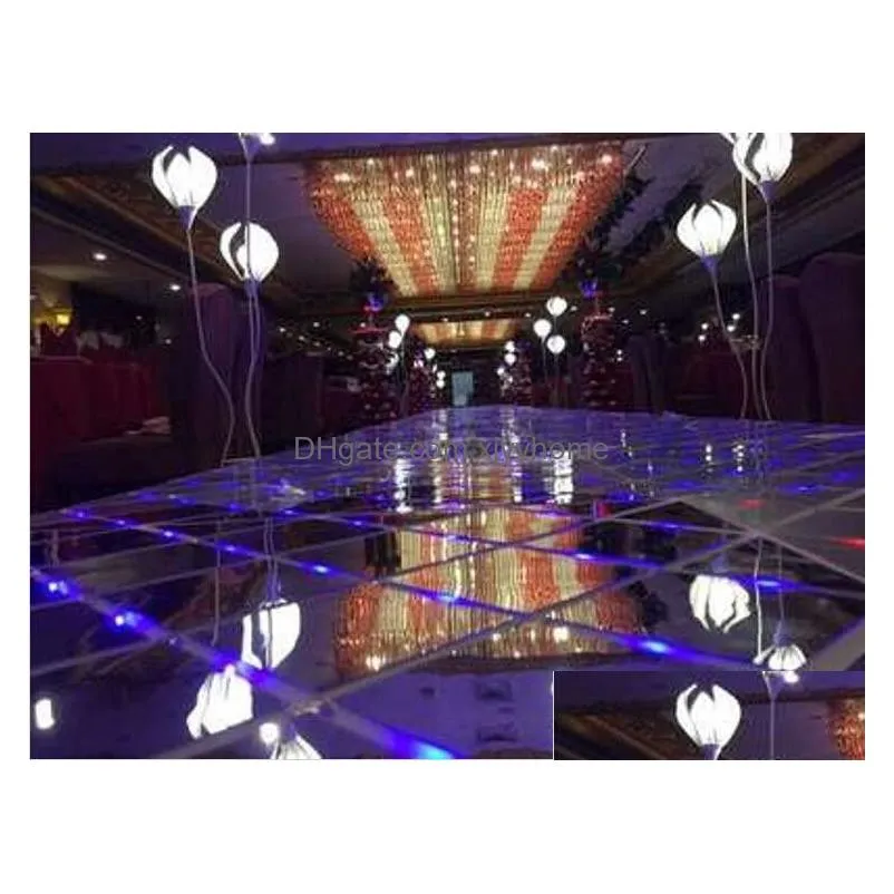 mirror floor 60x60 cm shine led flash mirror carpet aisle runner bar club wedding t station stage decoration props new arrival eea481