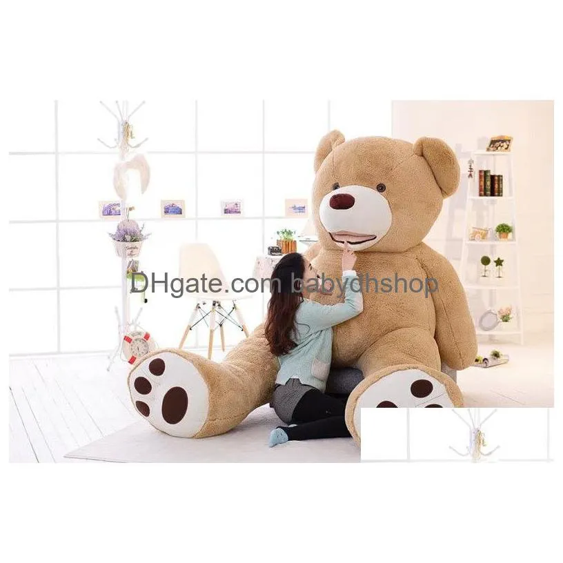 130cm huge big america bear stuffed animal teddy bear cover plush soft toy doll pillow coverwithout stuff kids baby adult gift
