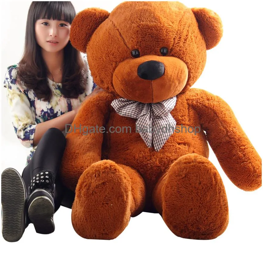 2015 arriving  rightangle measurements 200cm/78inch teddy bear plush huge soft toy plush toys valentines day gift 5 color