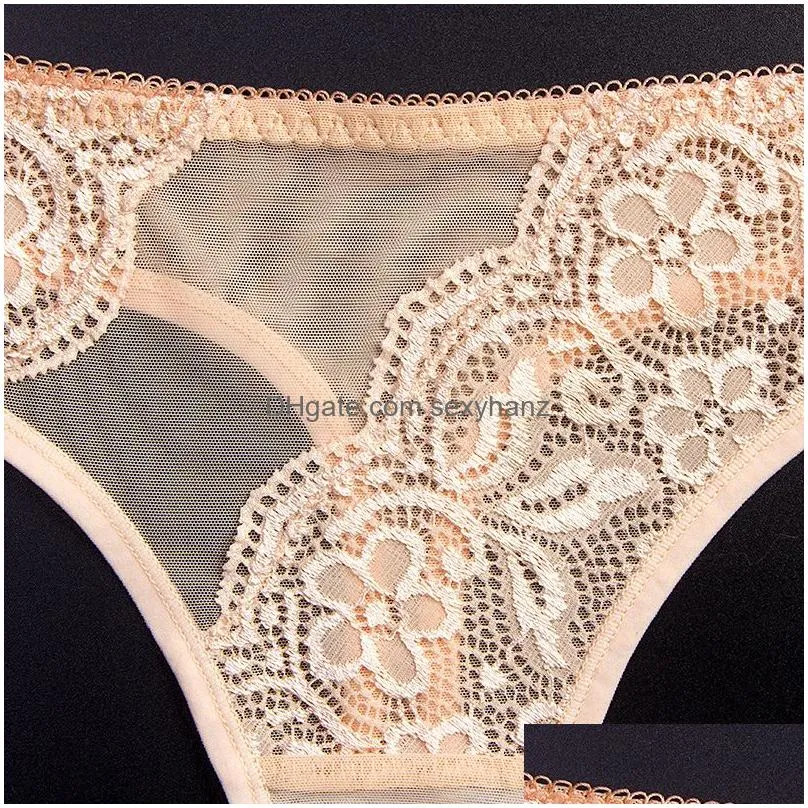 sexy gauze lace g strings panties low rise see through lingeries woman underwears ladies thongs women clothes