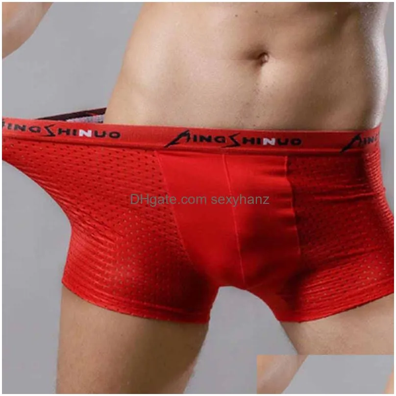 modal breathable underwear boxers underpants briefs men mesh knickers panties men underwear boy shorts underwears boxers mens clothing