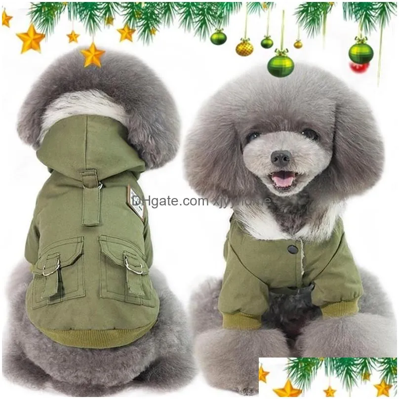 soft warm dog clothes winter clothing for dogs coat thicken pet yorkshire russian weather 35s apparel