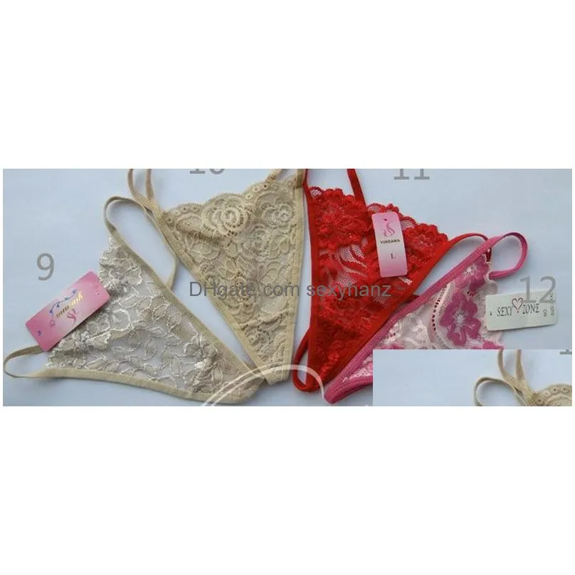 sexy lace underwear g string thongs panties t back lingerie women lady multicolor floral peen bikini panty on sale 190230