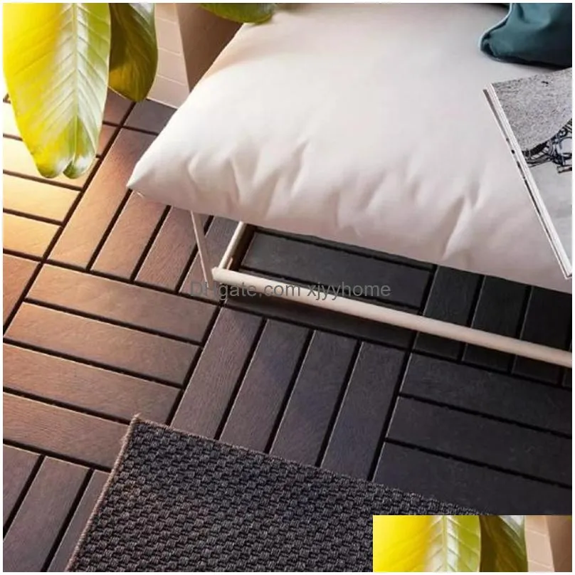 carpets 12x12plastic interlocking flooring tiles deck 4slats straight pattern for patio balcony porch backyardcarpets