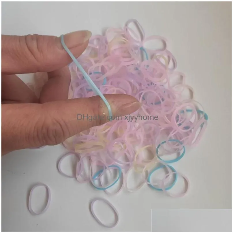 dog apparel 170cs/bag mixed colorful rubber bands girls pet diy hair bows grooming hairpin accessories for small supply