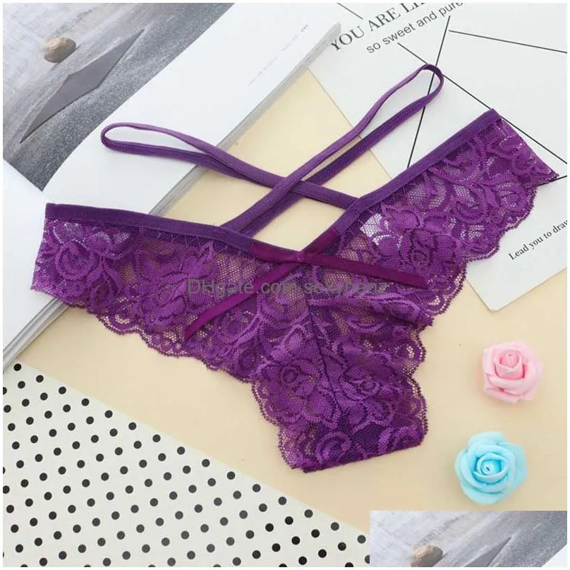 sexy lace panties briefs see through low waist ties woman lingeries women underwears panty ladies thongs g strings clothes will and