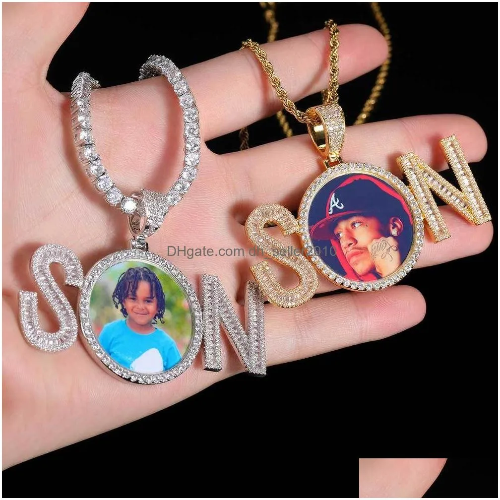 custom hip hop son photo pendant personalized memorial gift