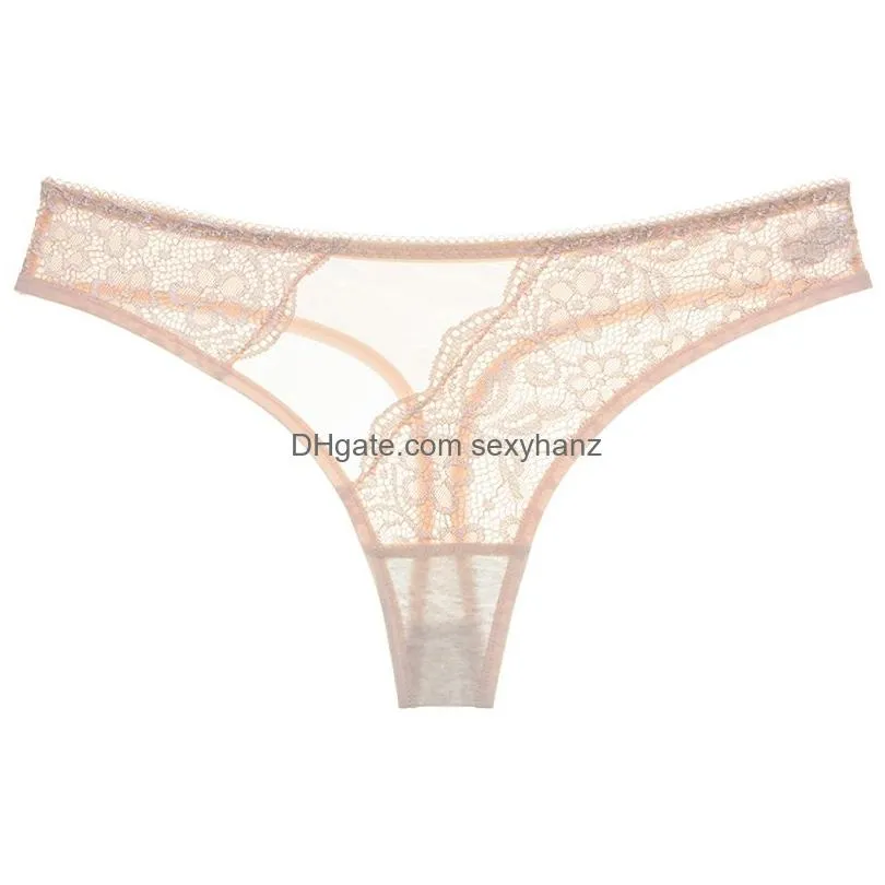 sexy gauze lace g strings panties low rise see through lingeries woman underwears ladies thongs women clothes