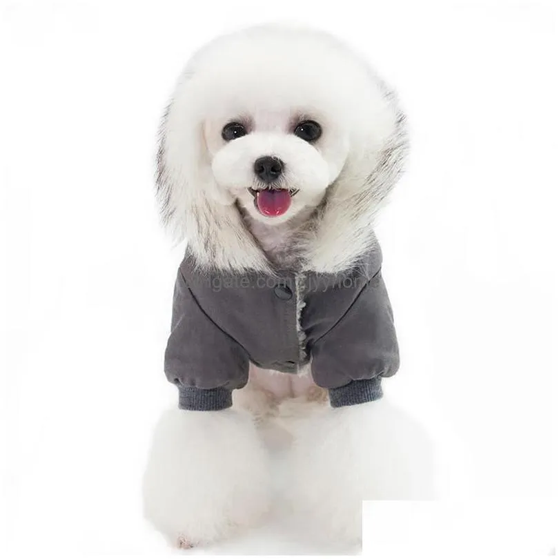 soft warm dog clothes winter clothing for dogs coat thicken pet yorkshire russian weather 35s apparel