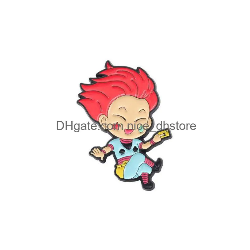 hunterxhunter enamel pin custom gon killua kurapika leorio hisoka brooch lapel badge anime hxh jewelry gift for fans