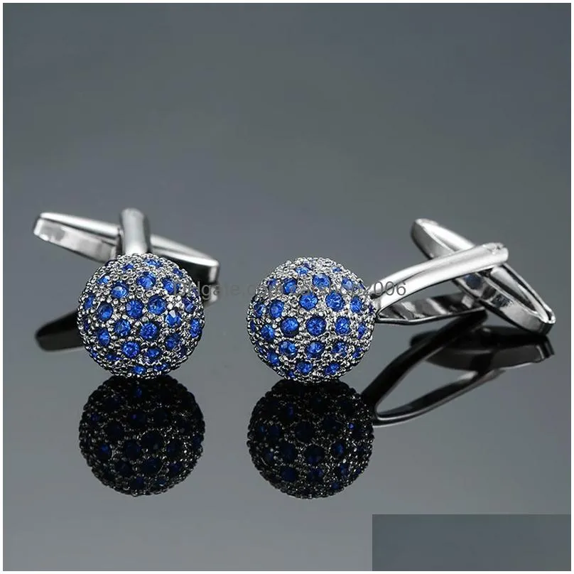 french mens shirt metal brass enamel cufflinks crown crystal diamond cuff links for men fashion jewelry will and sandy