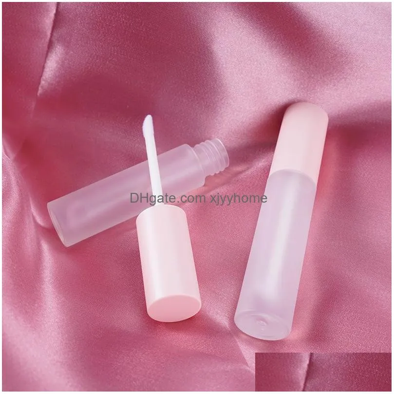 10pcs diy lip gloss plastic box containers empty frosted lipgloss tube eyeliner eyelash container mini lip gloss split bottle1