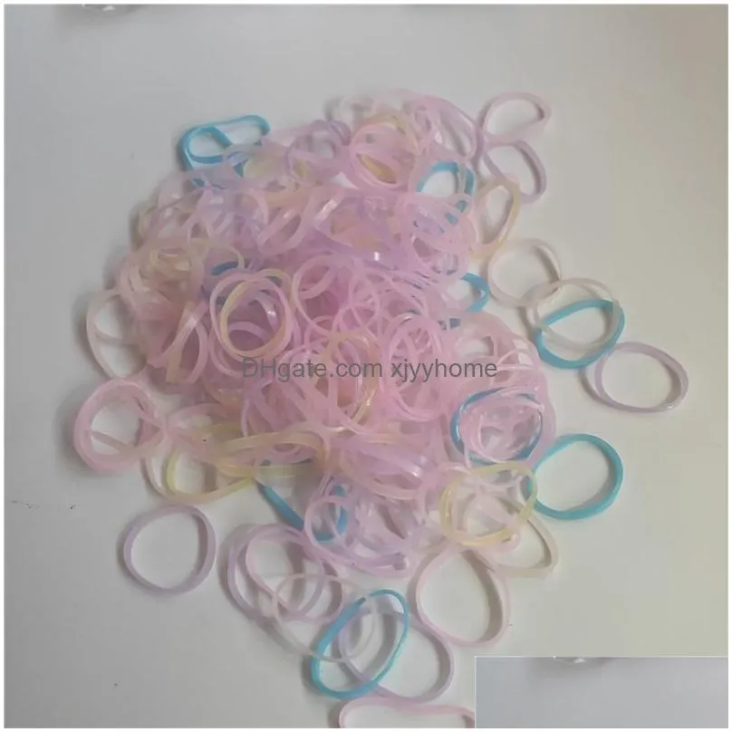 dog apparel 170cs/bag mixed colorful rubber bands girls pet diy hair bows grooming hairpin accessories for small supply