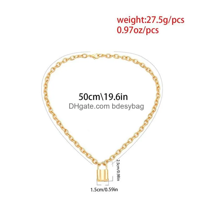 necklace y pendant simple cute necklace long fashion jewelry ms lock necklace pendant tide mens dress up waterproof stainless steel