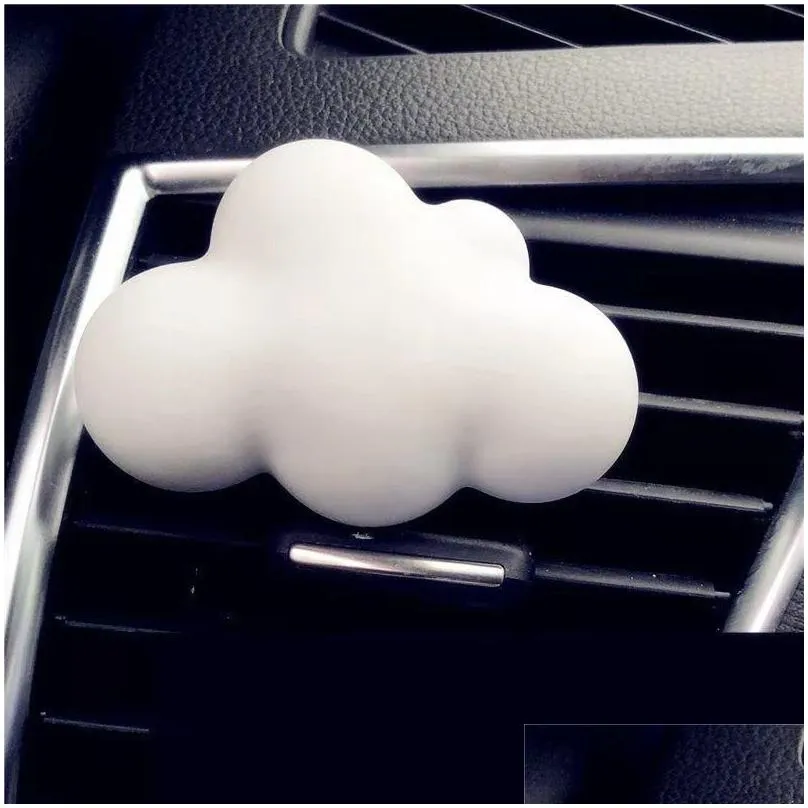 interior decorations car air conditioning outlet cloud decoration solid perfume lasting light fragrance cute creative ornaments