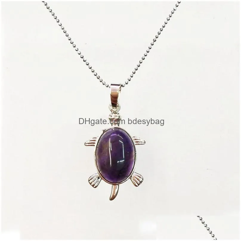 qimoshi health and longevity natural jewelry stone turtle pendant necklace uni parents meaning birthday gift 12 pieces