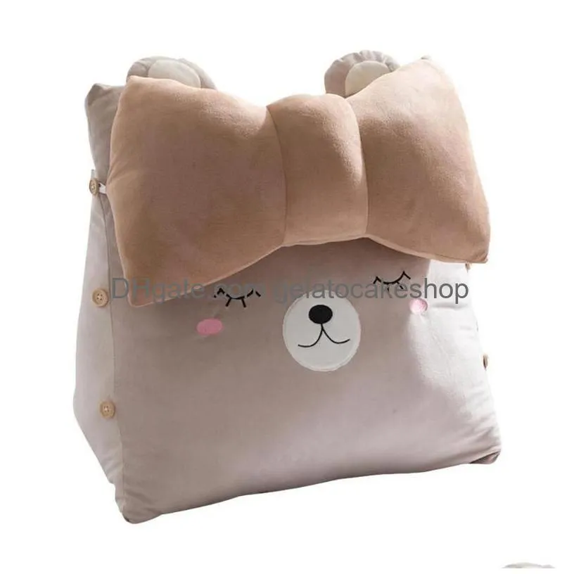 cushion/decorative pillow cute wedge reading backrest washable comfortable back lumbar pad chair rest support cushions