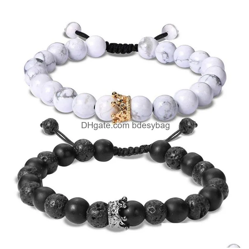 2 sets of combinations to adjust the calm lava rock fragrance bracelet meditation healing natural essential oil confidence overall