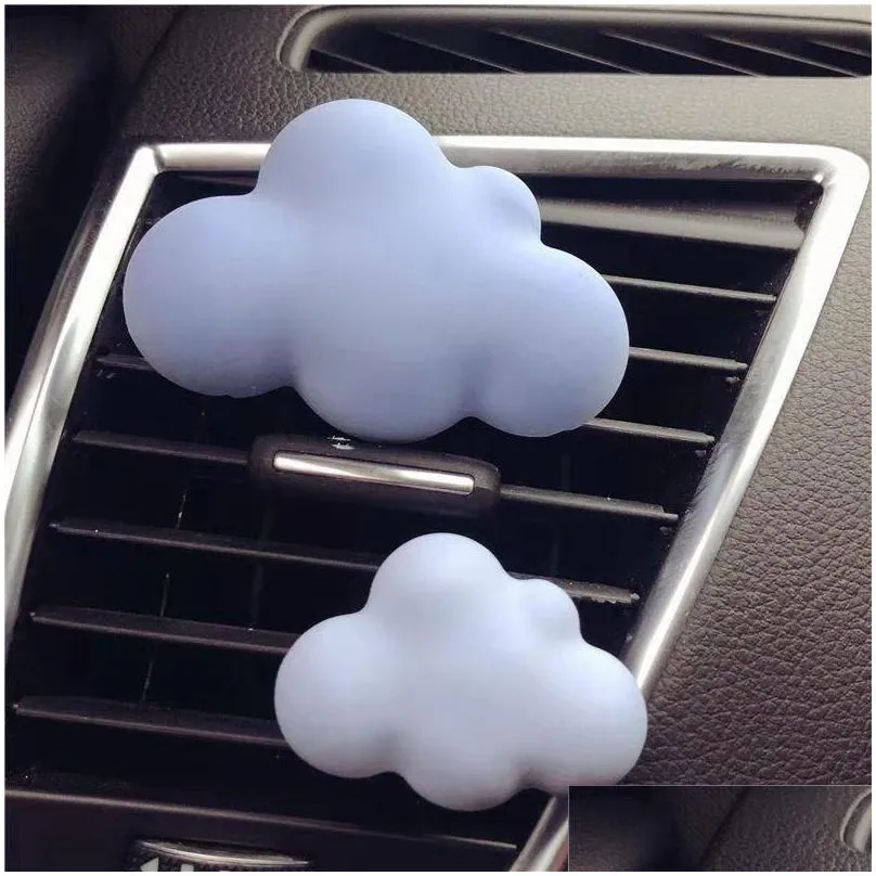 interior decorations car air conditioning outlet cloud decoration solid perfume lasting light fragrance cute creative ornaments