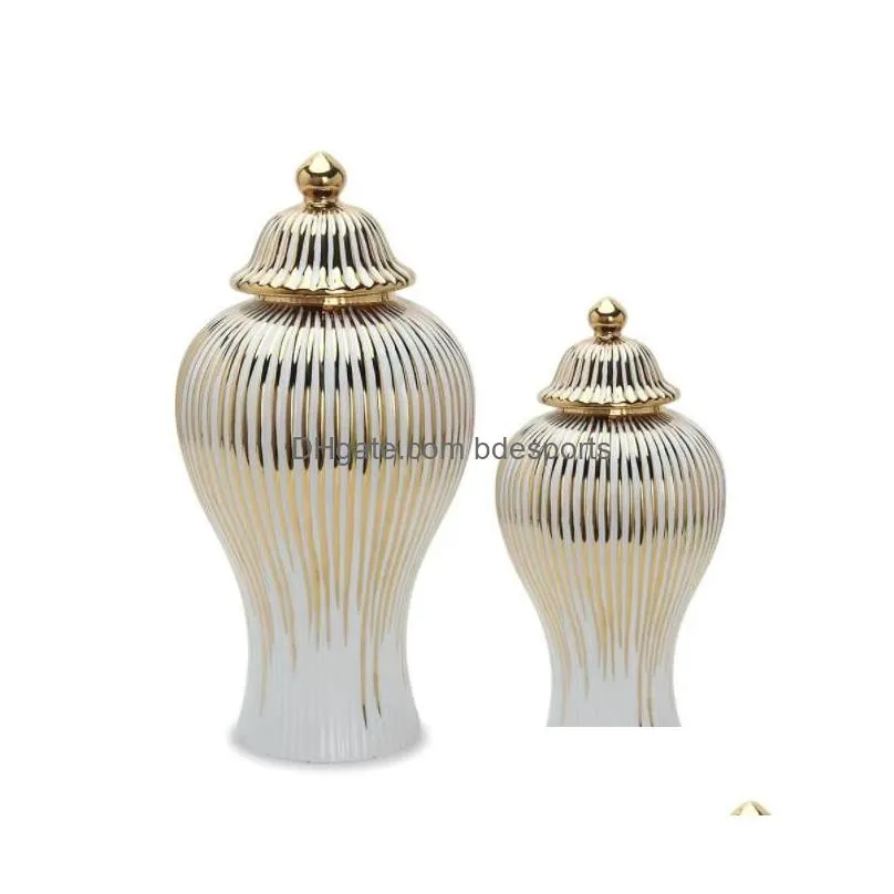 ceramic electroplating phnom penh general jar handmade ginger jar living room porch countertop decoration home decoration vases