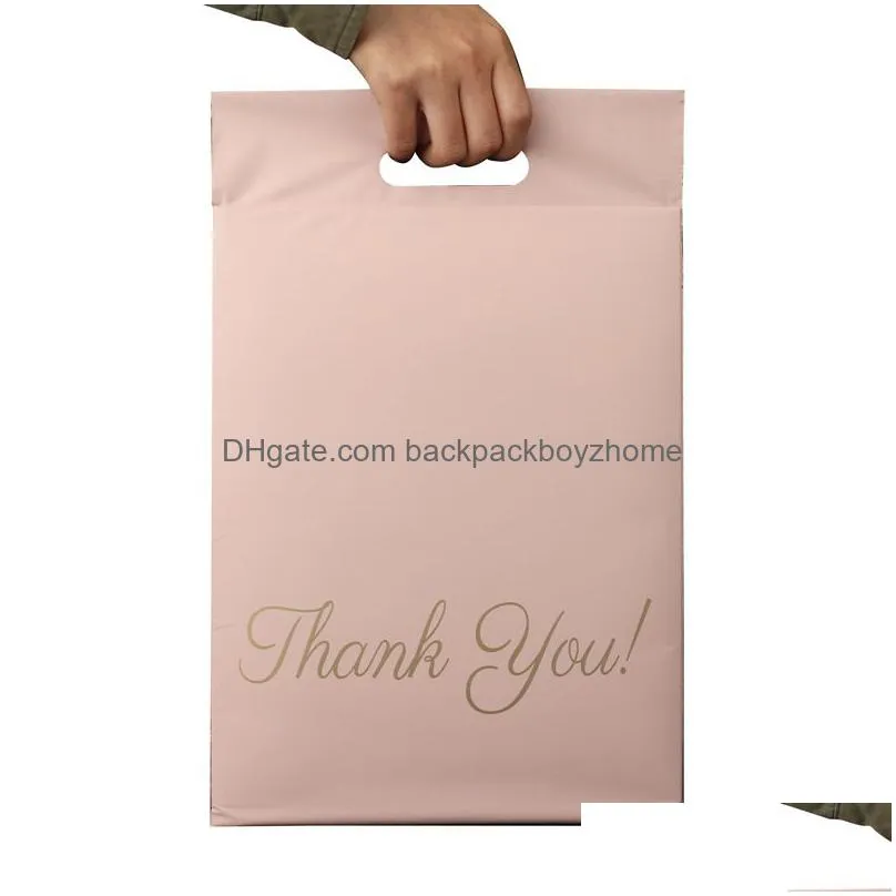thank you storage bags logistics packaging courier bag shopping transport mylar postal business mailers