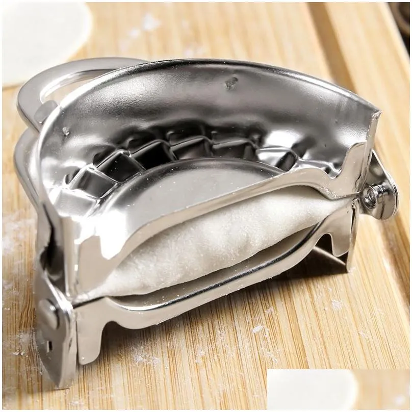 automatic stainless steel dumpling maker kitchen tools home food mould gadget kneading pasta making tools