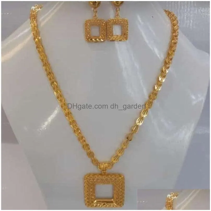 24k gold color dubai nigeria france flower earring/big phoenix tail necklacet jewelry set women wedding gift