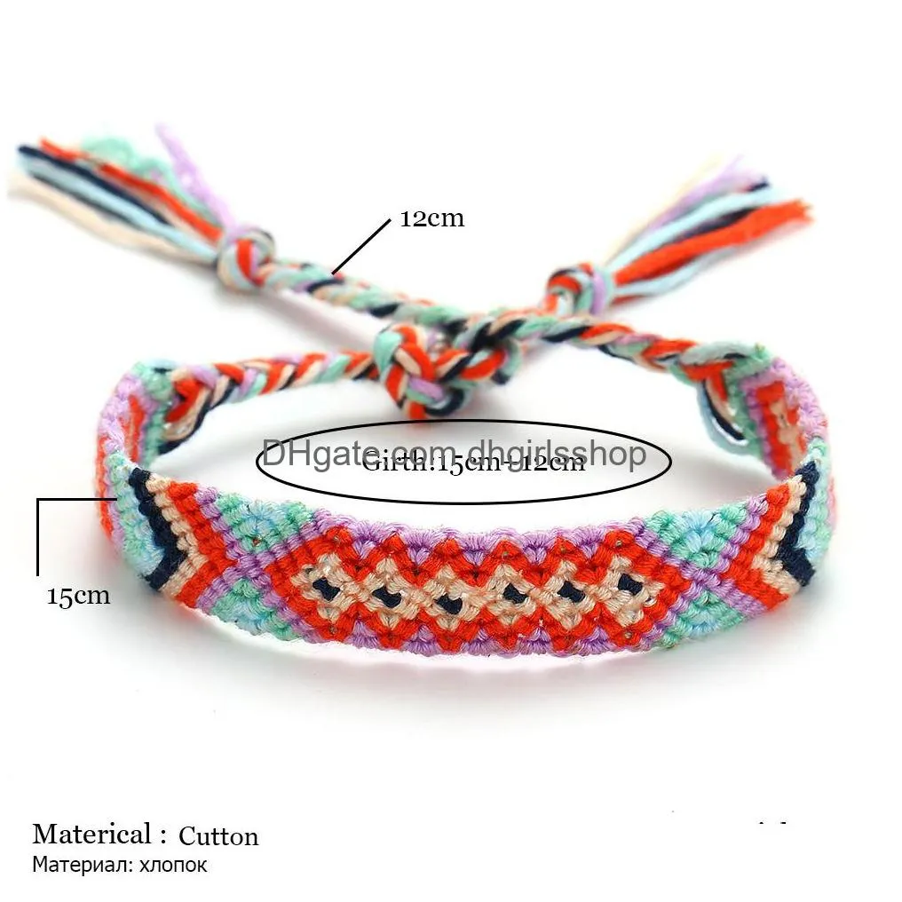 summer bohemia anklets colorful beach charm rope string anklets for women ankle bracelet woman sandals on the leg chain
