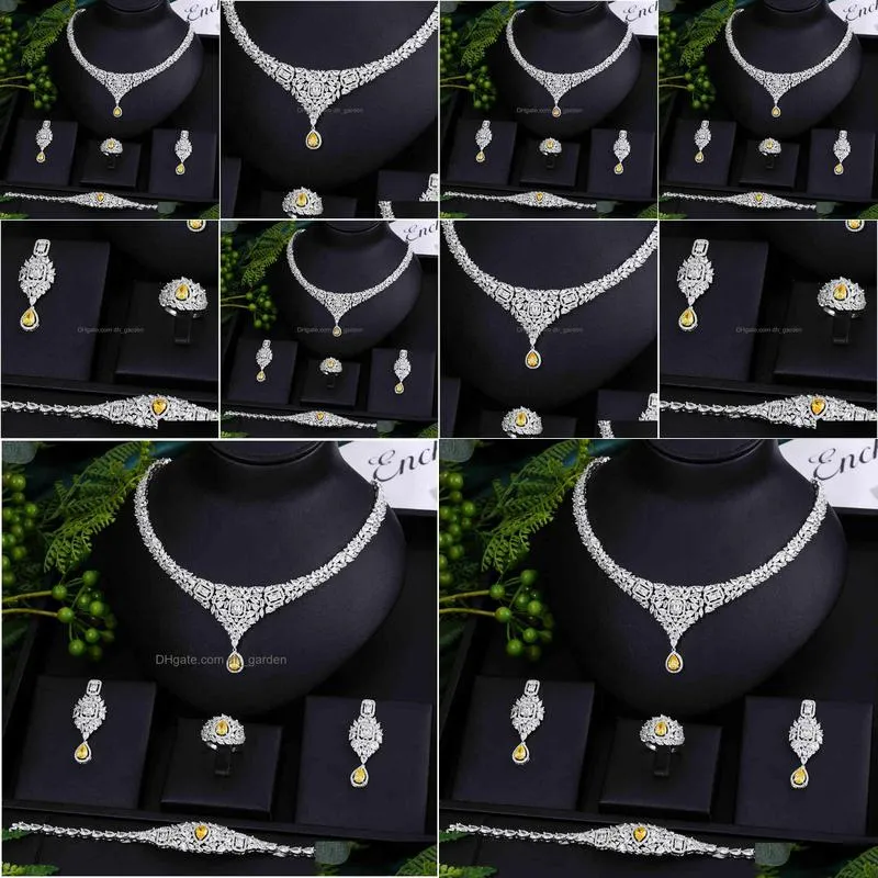 missvikki african dubai luxury necklace bangle earrings ring 4 pcs for women bridal wedding jewelry sets best super ladies gift