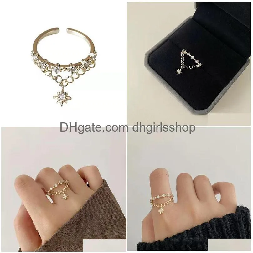rings for woman star shaped womens ring fashion love jewelry for women girls gift