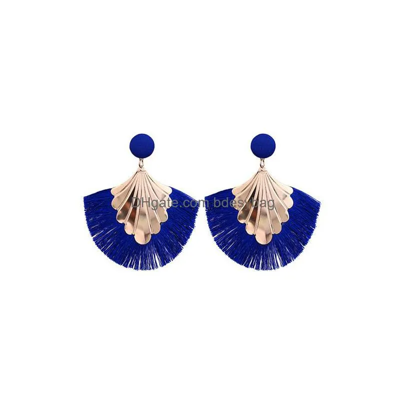 fashion tassel earrings vintage retro tassel bohemia national style jewelry female style drop earrings for women idea gift for sister 