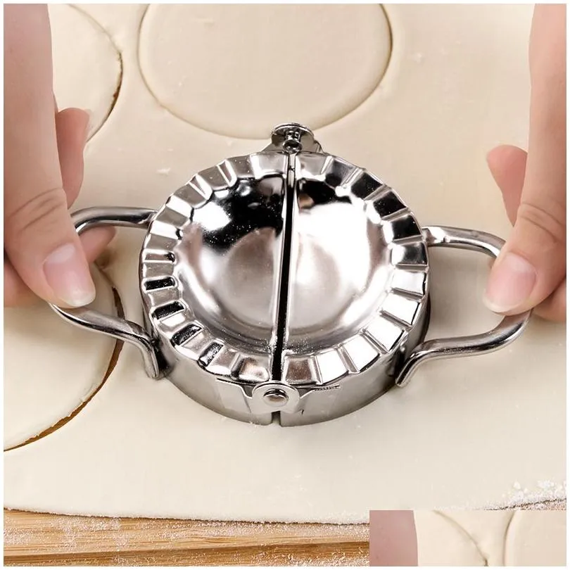 automatic stainless steel dumpling maker kitchen tools home food mould gadget kneading pasta making tools