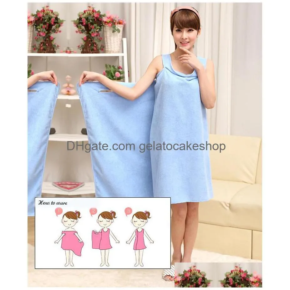 towel super soft microfiber women sexy bath 3 color selection wearable beach wrap skirt so absorbent gown