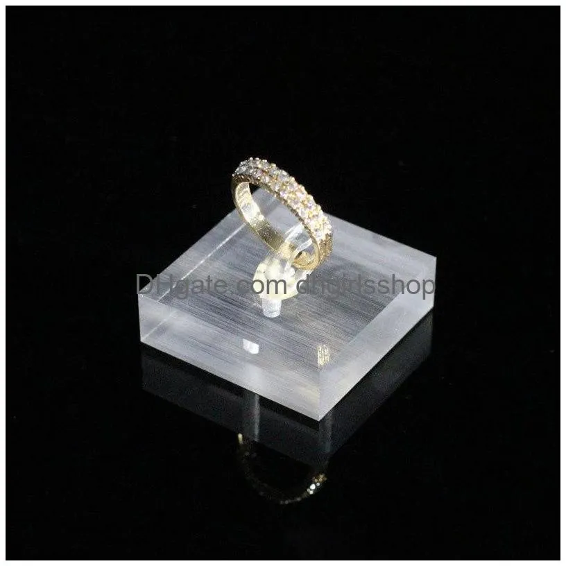 customized acrylic ring display stand ring clip holder ring organizer clips jewellery tray jewelry display case