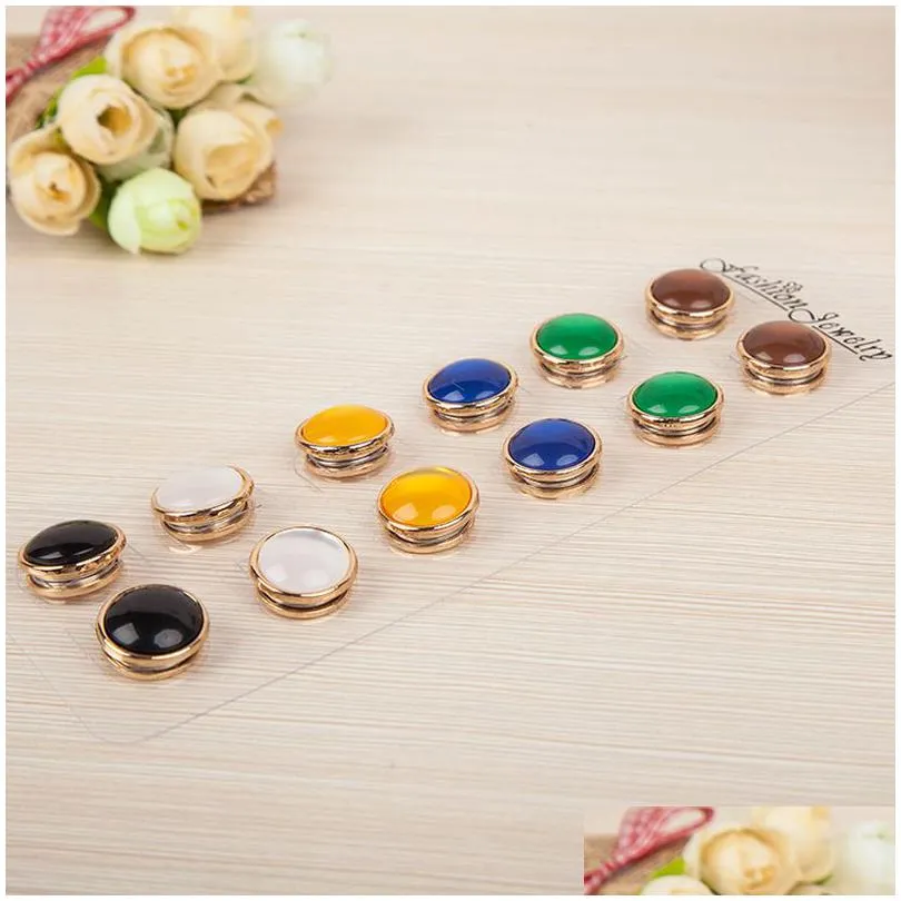 new premium hijab scarf pin brooches gold plated jade natural stone magnetic brooch