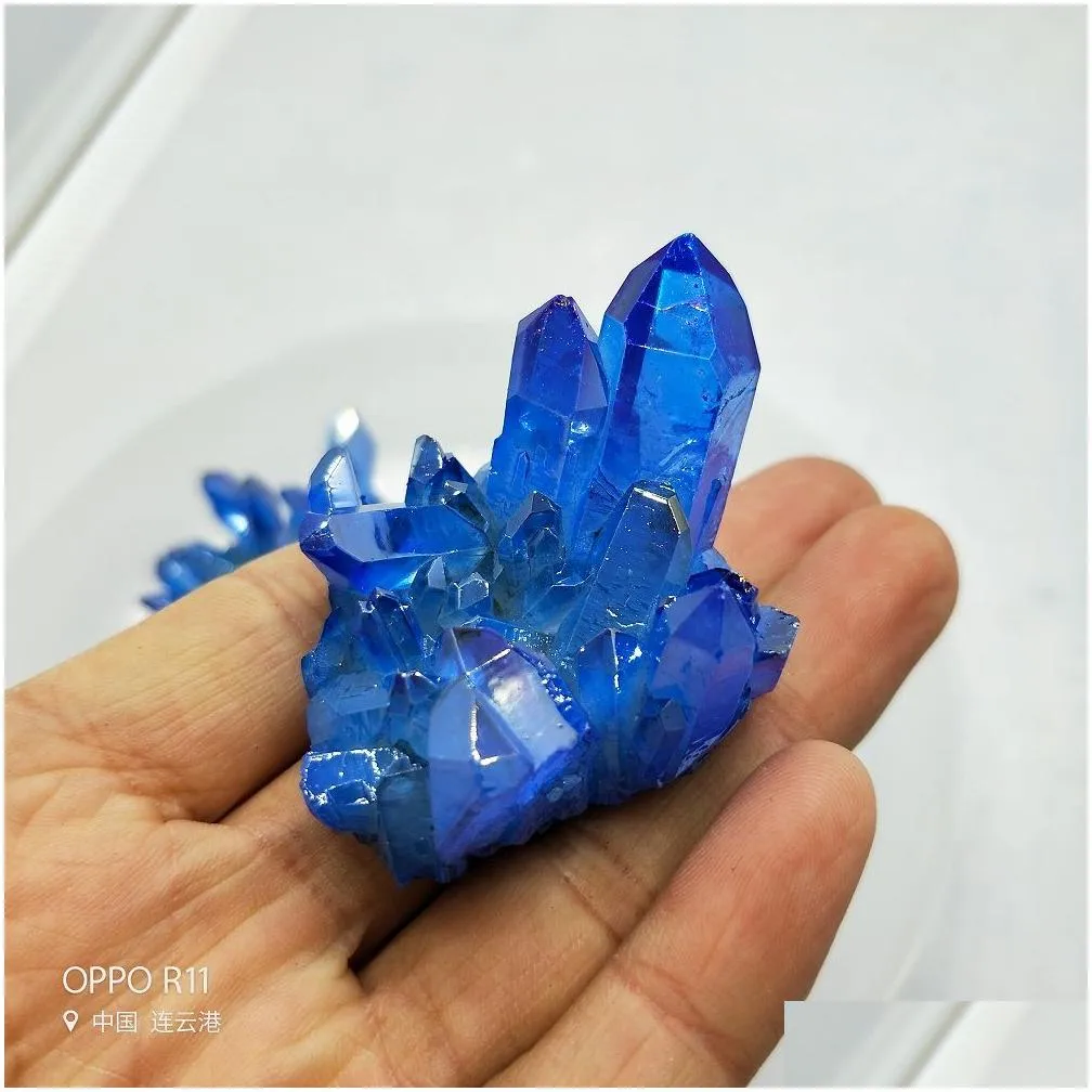 4050g very nice phantom of the blue angel aura crystal crowd natural quartz and minerals stone decoration for home mineral specimen