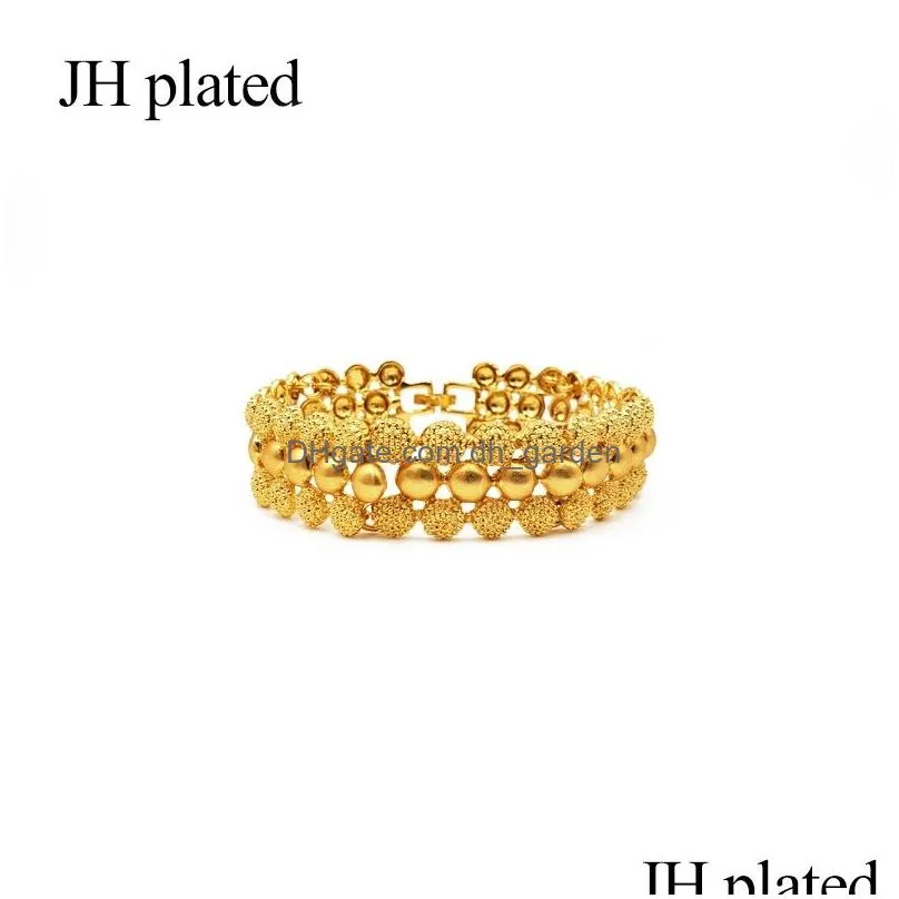 nigeria dubai gold color jewelry sets african bridal wedding gifts party for women bracelet necklace earrings ring set collares