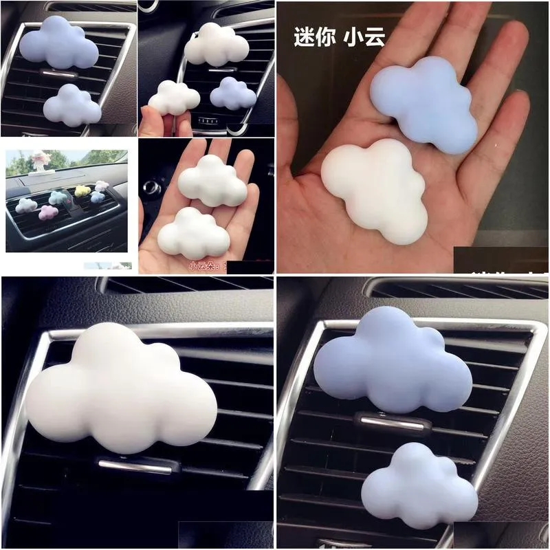 interior decorations car air conditioning outlet cloud decoration solid perfume lasting light fragrance cute creative ornaments