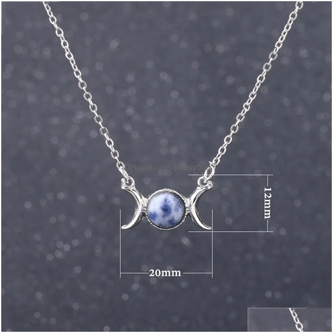 moon and sun necklace s925 sterling silver pendant forever love sparkling crescent jewelry gift for women girls