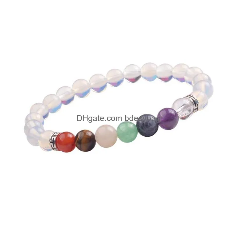 bead chakra bracelet 7 chakra 8mm lava anxiety bracelet essential oil diffuser stone yoga bracelet meditation relaxation healing