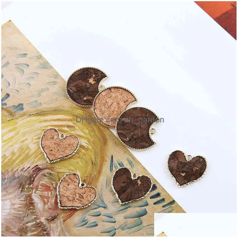 30pcs/lot color soft clay/fimo fabric painting geometry hearts/rounds shape alloy floating locket charms diy jewelry making