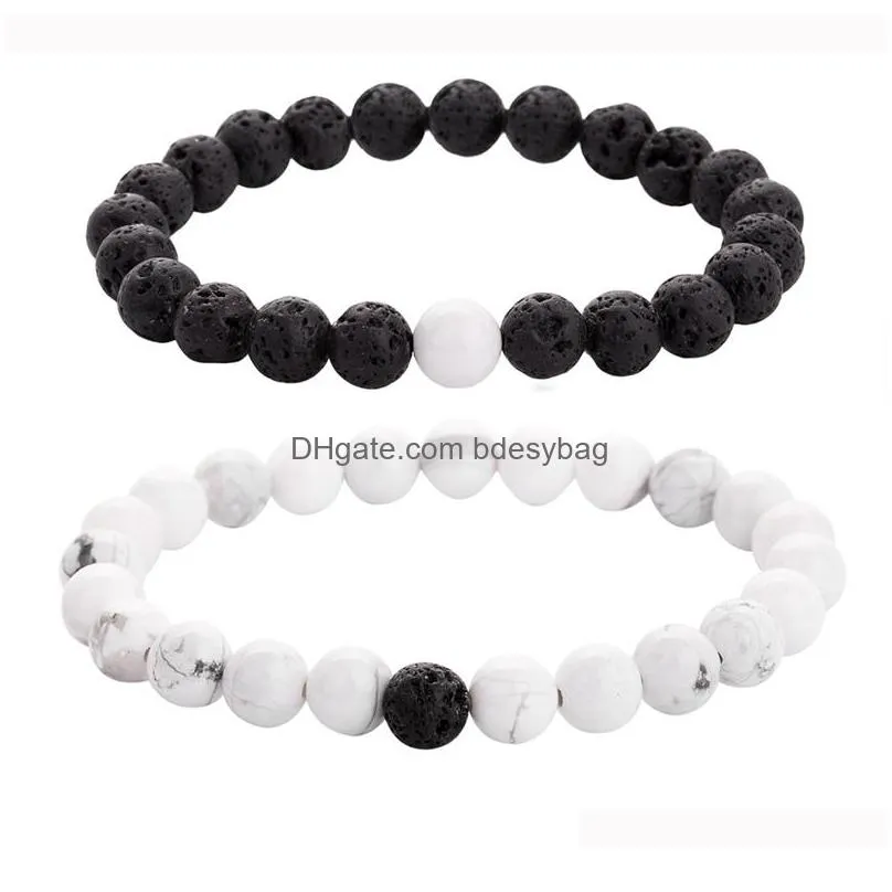 2 sets of combinations to adjust the calm lava rock fragrance bracelet meditation healing natural essential oil confidence overall