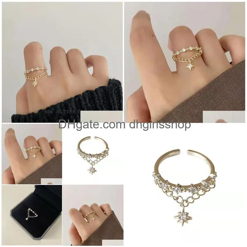 rings for woman star shaped womens ring fashion love jewelry for women girls gift