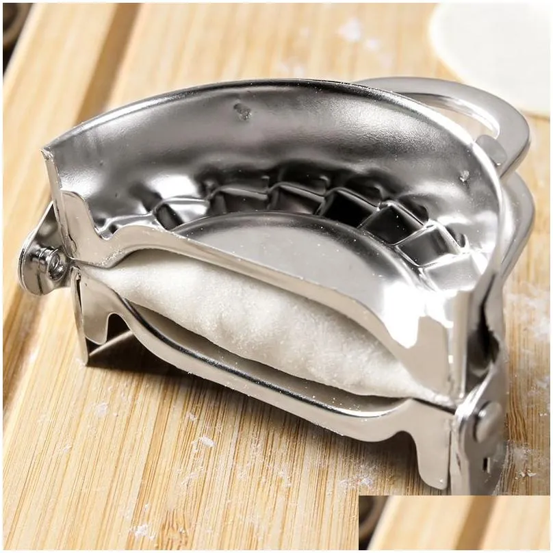 automatic stainless steel dumpling maker kitchen tools home food mould gadget kneading pasta making tools