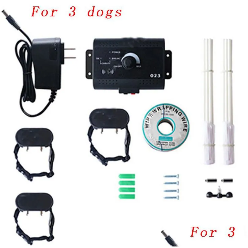 electric dog fence system inground waterproof rechargeable training collars for pets