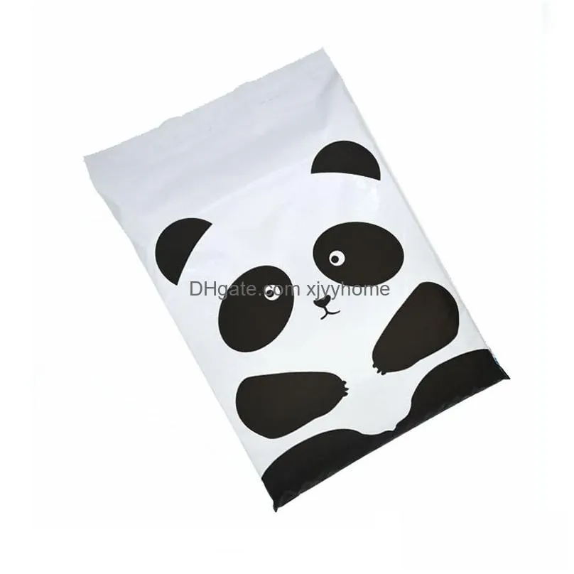 panda storage bags logistics packaging courier bag shopping transport mylar postal business holiday party